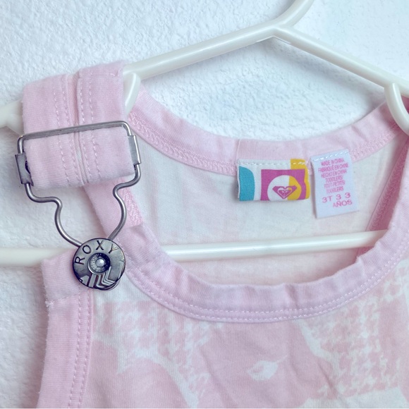 Roxy Toddler Girls Ruffle Tank Top Pink Floral 3T - Picture 3 of 5